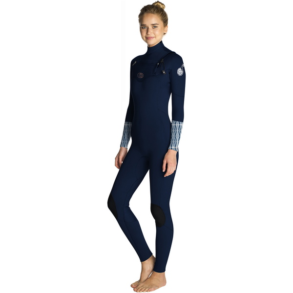 2019 Rip Curl Womens Flashbomb 3/2mm Chest Zip Wetsuit BLUE WST7ES